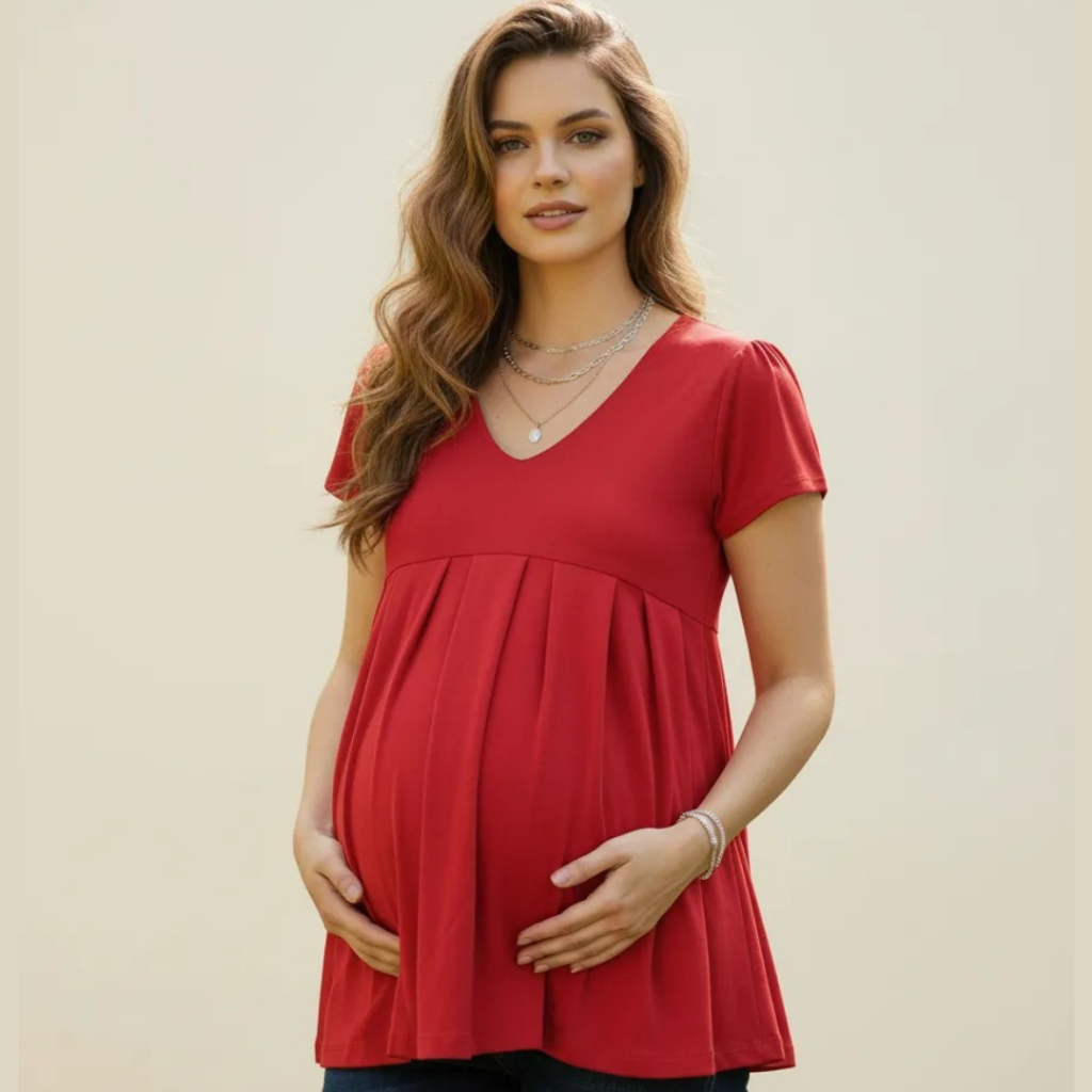 Blusa Bata Gestante Gravida em viscolycra REF 02 — imagem 2 de 2