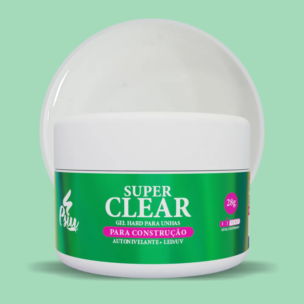 Psiu Gel Hard Clear 25g Gel para Unhas
