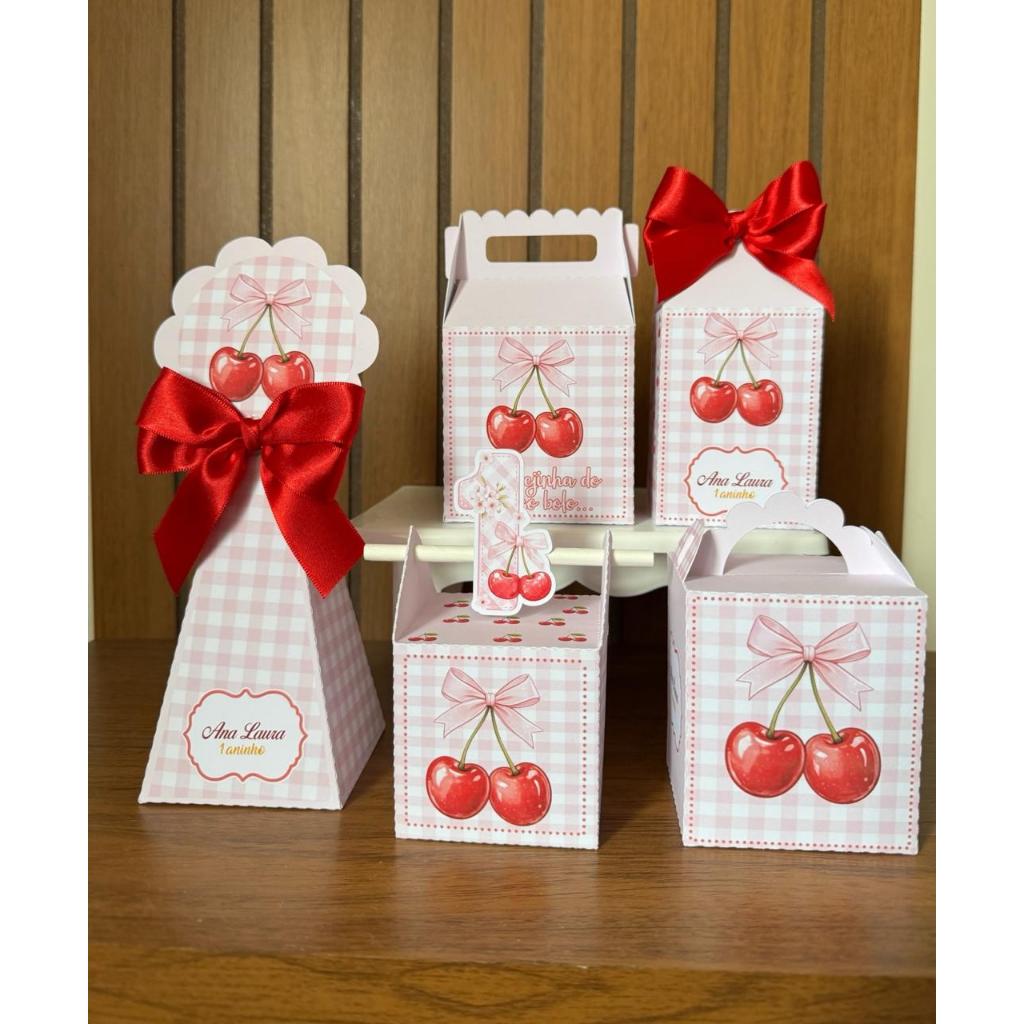 Personalizados Cerejinha - PEGUE E MONTE - kit festa - lembrancinha - festa infantil