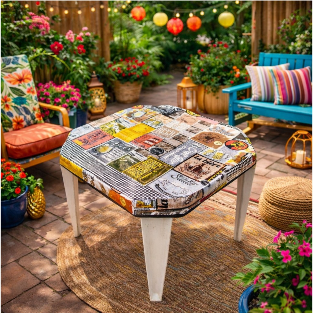 Kit 12 Capas Para Mesa Plástica Estampada Material Em Pvc Térmico De Alta Qualidade