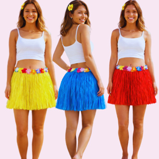 Saia para carnaval Havaiana Festa Carnaval Luau Fantasia Cores Variadas em Oferta na Shopee