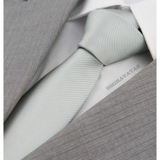Gravata Prata Slim Formatura Casamento Congresso GR455 em Oferta na Shopee