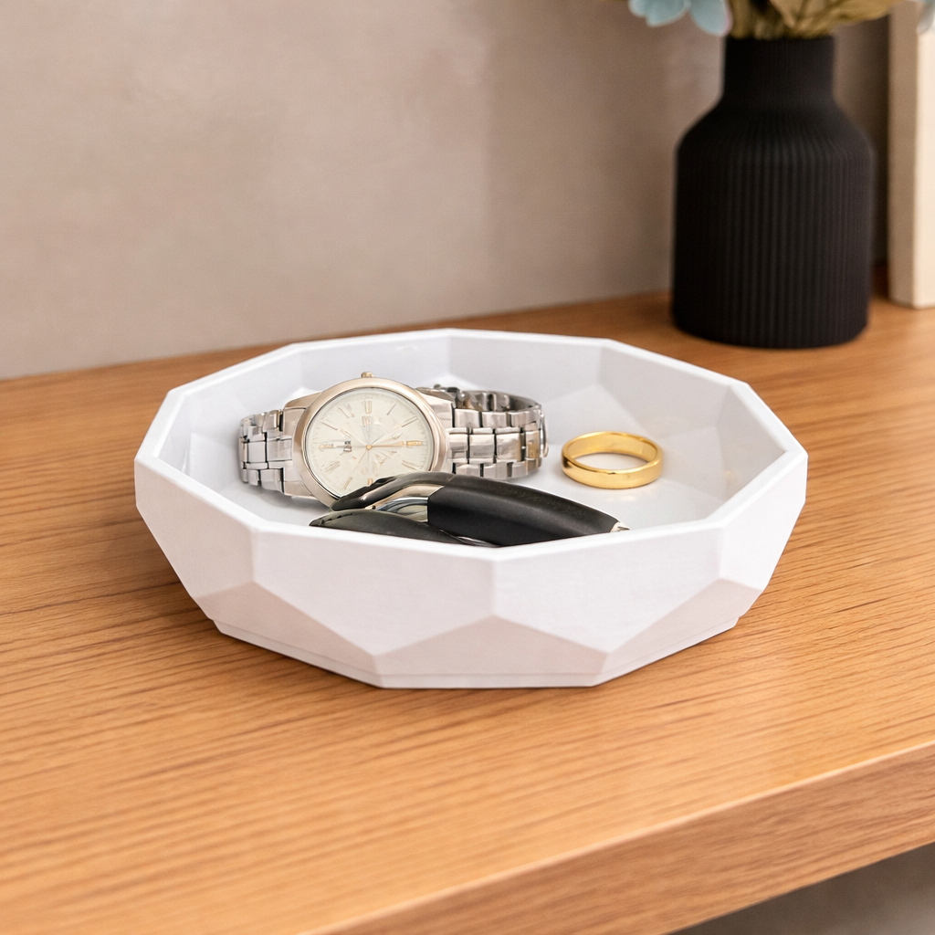 Bandeja Organizador Porta Treco - Porta Chaves, Joias e Acessórios, Multiuso para mesa, escritório em Oferta na Shopee