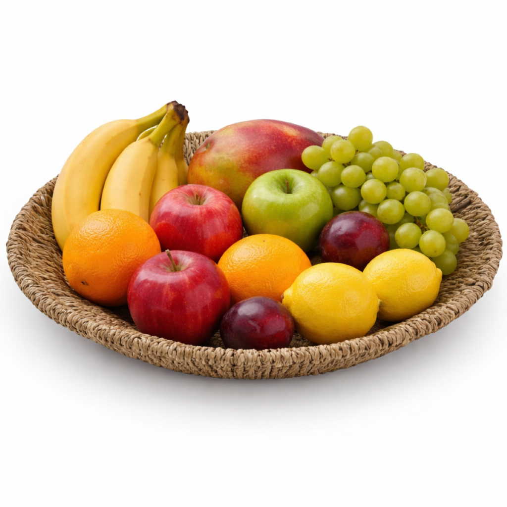 Centro de Mesa Fibra Natural 38cm Boho | Fruteira | Uso como Mandala de Parede