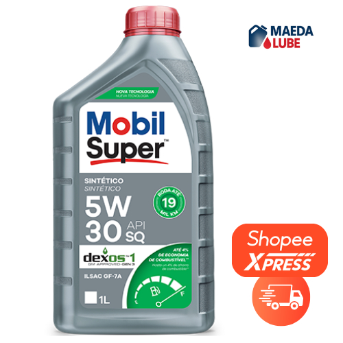 Óleo de motor Mobil Super 5w30 Dexos 1 API SQ Sintéico 1litro ILSAC GF-7A Original em Oferta na Shopee