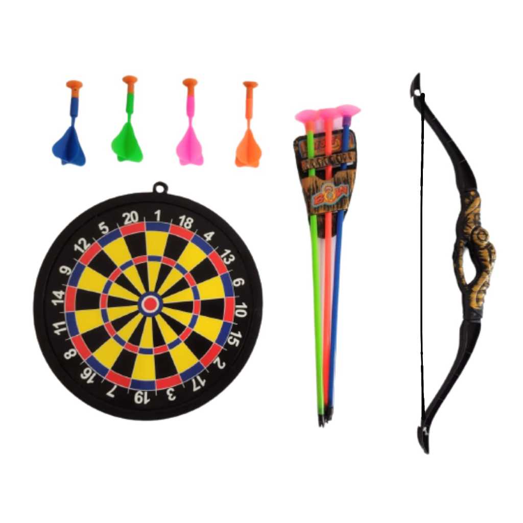 Kit Arco E Flecha + Jogo Dardos brinquedo