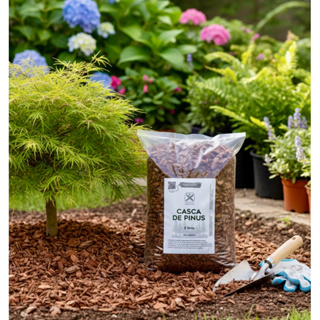 Casca de Pinus Natural Tratada Premium 100% Orgânica em Oferta na Shopee