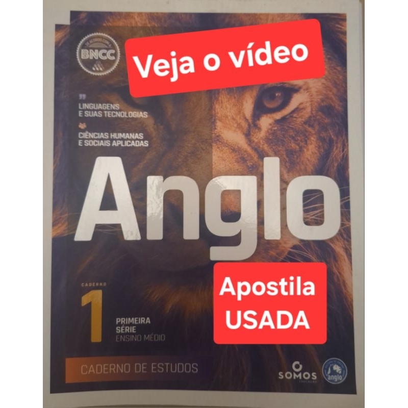 (Veja o vídeo) - Apostila USADA: Linguagens e Ciências| Anglo:Caderno 1-Primeira Série-Ensino Médio [Caderno de Estudos]