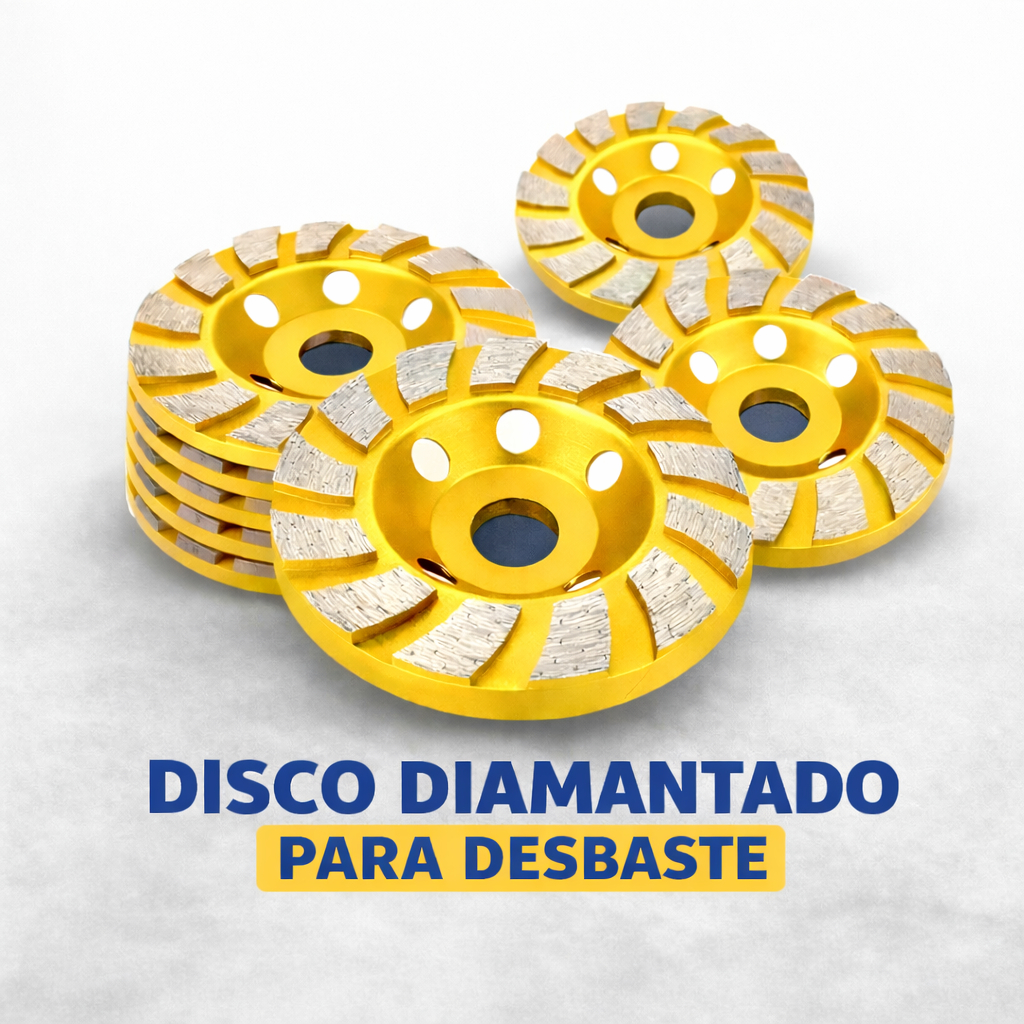 Kit 3/5/10Pcs Disco Desbaste Esmerilhadeira Concreto 115mm Diamantado Rebolo