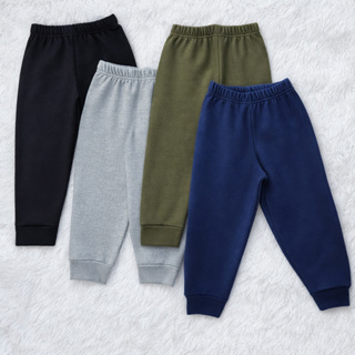 Kits 3, 4 ou 5 Calças de moletom peluciado avulsa Infantil menino e menina algodão e poliester em Oferta na Shopee