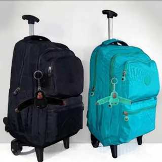 Mochila Grande Impermeável com Carinho de rodinha de Silicone com chaveiro em Oferta na Shopee