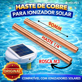 4 Haste De Refil Eletrodos Ionizador Piscina Rosca M3 Mec Pet em Oferta na Shopee