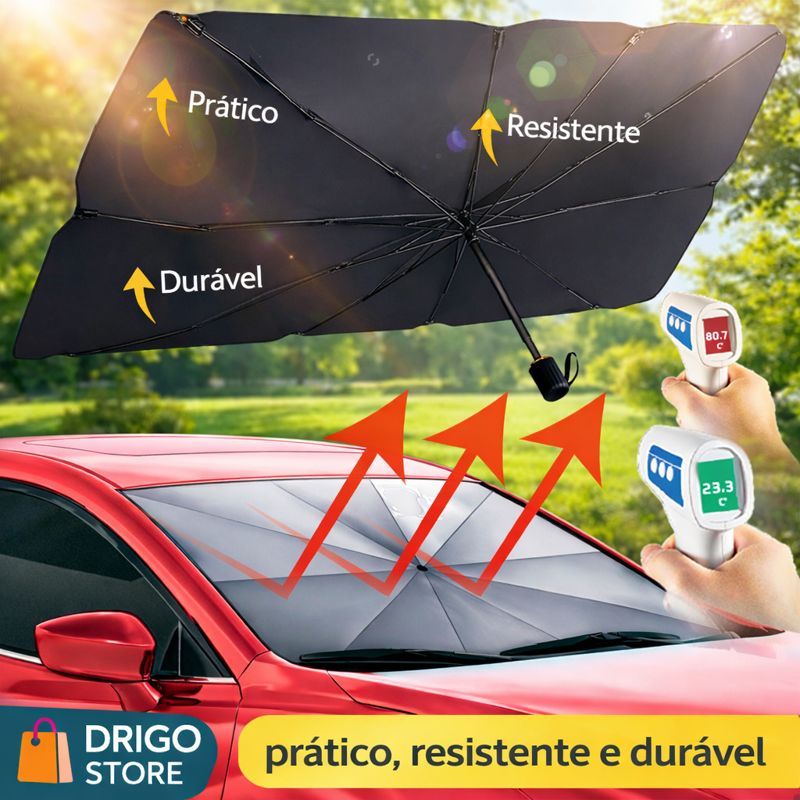 Protetor Solar Carro Parabrisa Repele Calor Protege Interior Quebra Sol Painel Proteção Uv