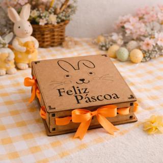 Kit 10 Caixas Laser Passa Fita Páscoa 15x15x5 Mdf Presente Lembrancinha Decoração em Oferta na Shopee