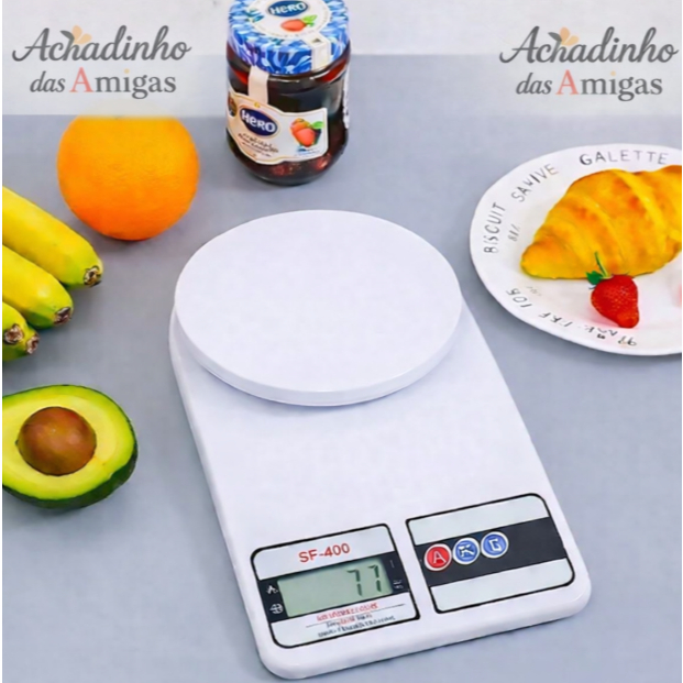 Balança Digital Cozinha Profissional Alta Precisão 1g Pesa Alimentos Receita Dieta Fitness 10Kg