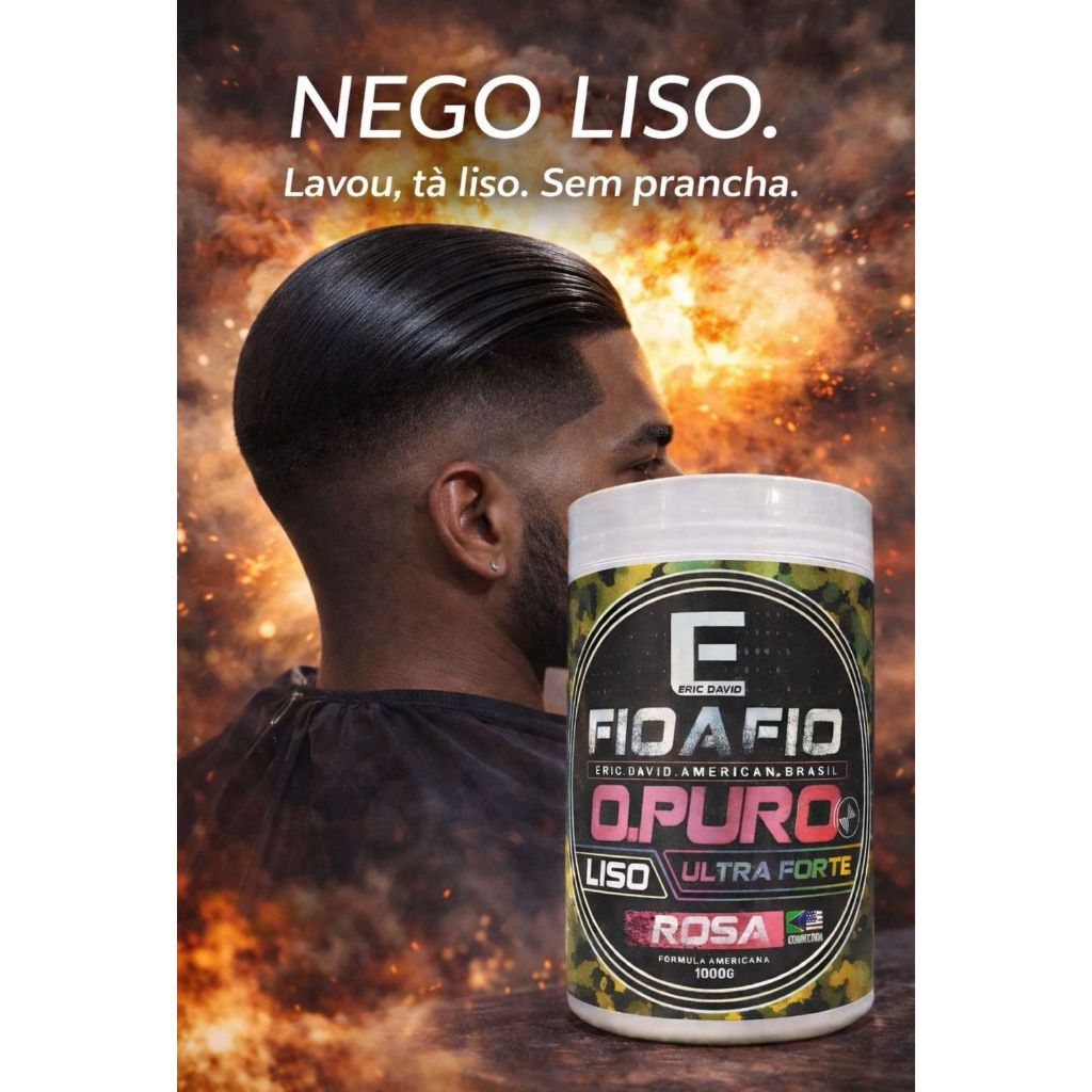 Alisamento Masculino Fio a Fio Liso Definitivo O Puro 1Kg para Homens em Oferta na Shopee