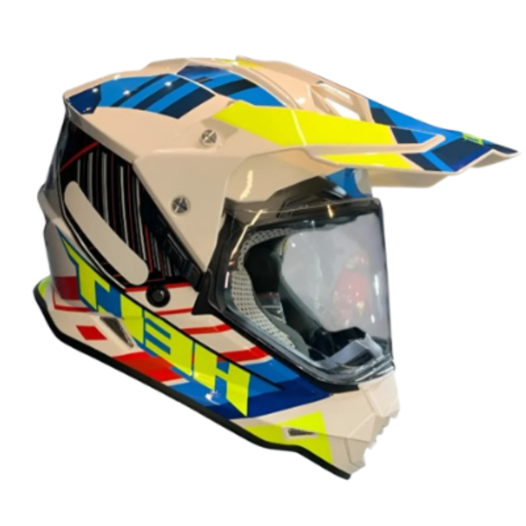 Capacete Cross Vision Glass C/ Oculos viseira Anti risco Trilha Rally Tamanho 60 Original Helt