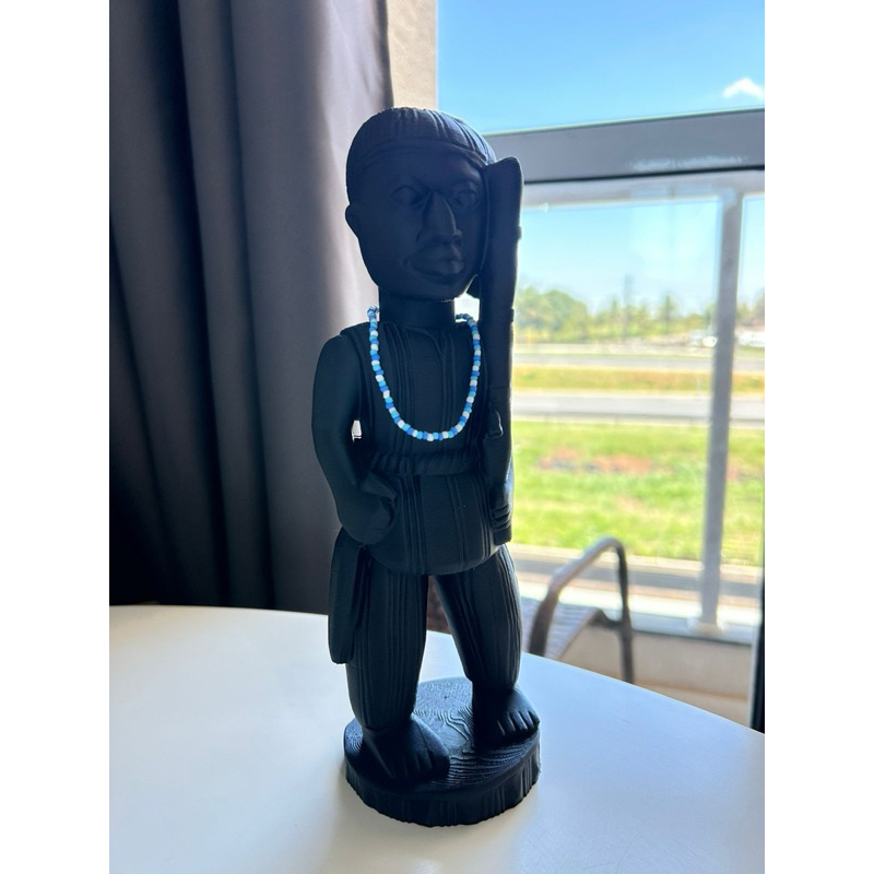 Oxóssi | Ọ̀sọ́ọ̀sì | Escultura Imagem Africana - Ere Orisa Ọ̀sọ́ọ̀sì | Umbanda Candomble 25cm *NÃO É MADEIRA*