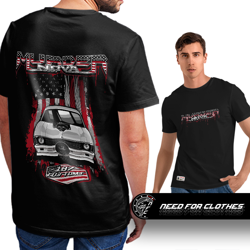 Camiseta Muscle Car Drag Chevy Nova Street Outlaws Big Block V8 Blower Pro Mod Drag Racing