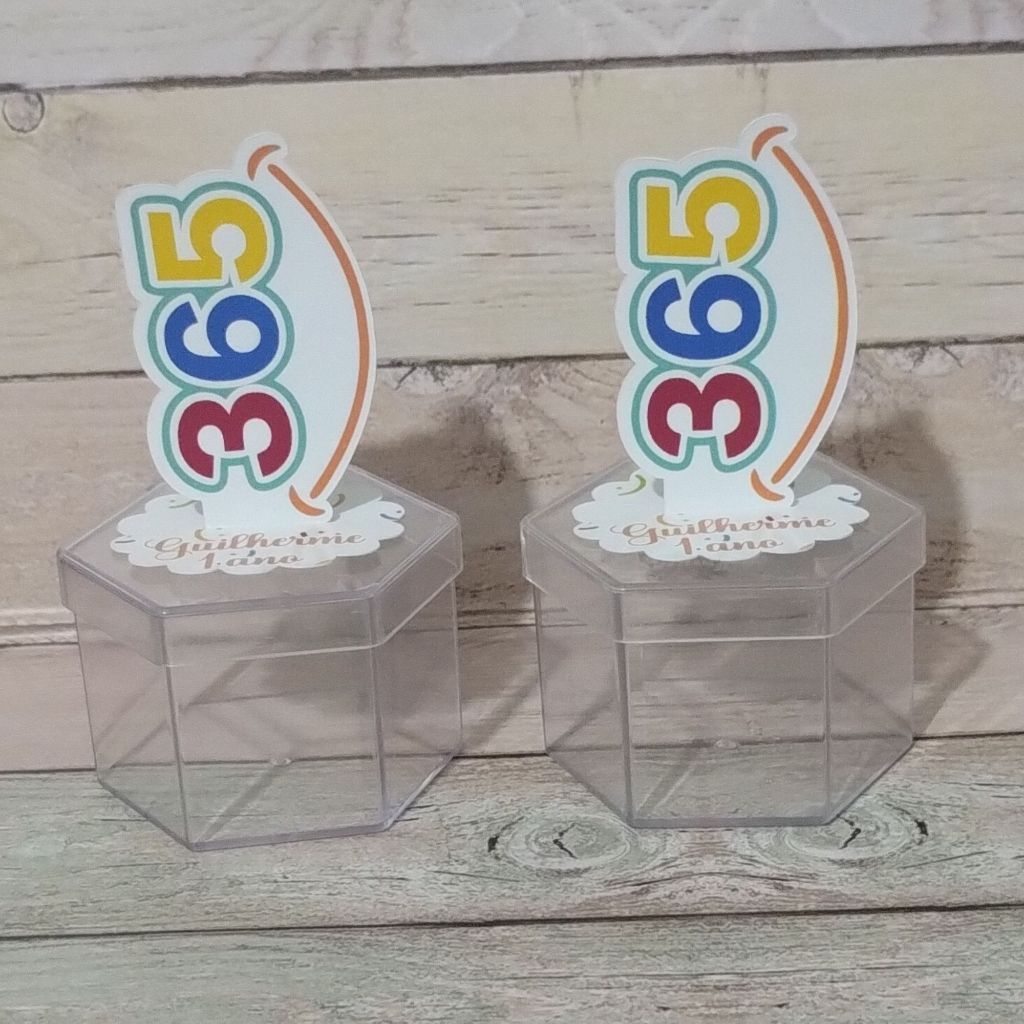 Aplique em Pé 3D 365 Sorrisos Festa Infantil Personalizado Nome e Idade para Decoração  Lembrancinha