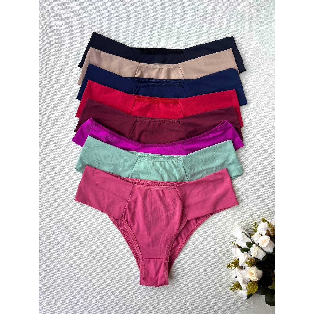 Kit Calcinha Lateral Dupla Modeladora Gestante Pós Parto Não Marca Lingerie Feminina em Oferta na Shopee