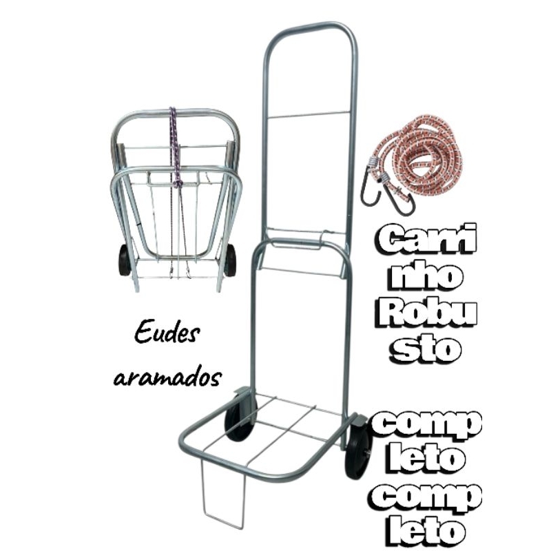 CARRINHO PRAIANO DOBRÁVEL + 1 Cordinha Elástica grossa