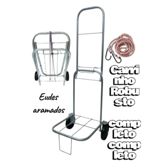CARRINHO PRAIANO DOBRÁVEL + 1 Cordinha Elástica grossa em Oferta na Shopee