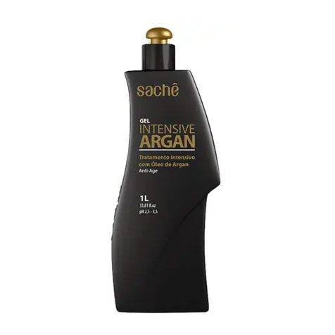 Gel Intensive Argan Tratamento progressivo, para escova temporária com óleo de argan 1l Sache Antifrizz