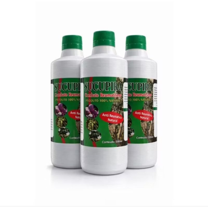 Sucupira líquido - Garrafa 500 ml - Extrato natural - uso Tradicional