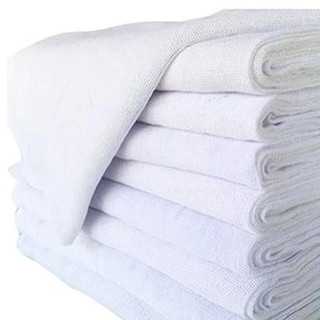 Pano de Chão Branco Alvejado 62x38cm – Kit 3/5/10/15/20 100% Algodão com Máxima Absorção