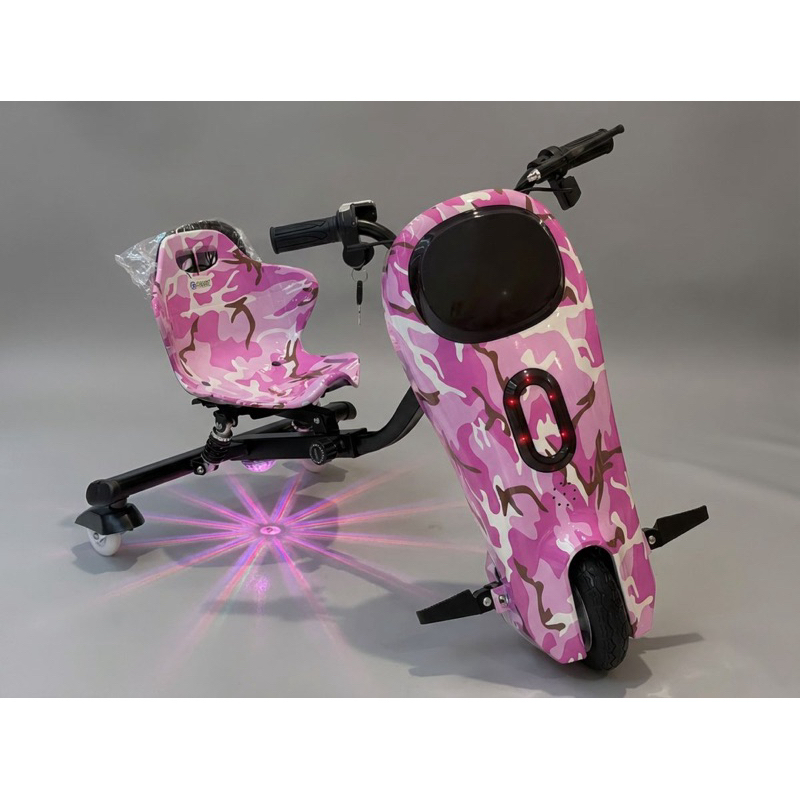 Triciclo Elétrico Drift 350W com Amortecedor, Bluetooth e 3 velocidades!