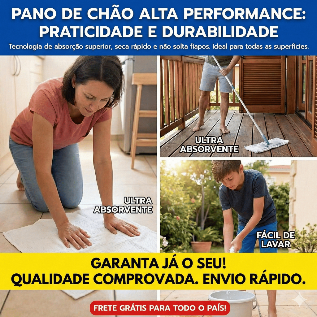 Kit 3/5/10/15/20 Panos de Chão Branco Alvejado 100% Algodão 62x38cm