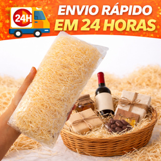 Palha Natural Decorativa para Cestas e Decorações – Pacote 40g em Oferta na Shopee