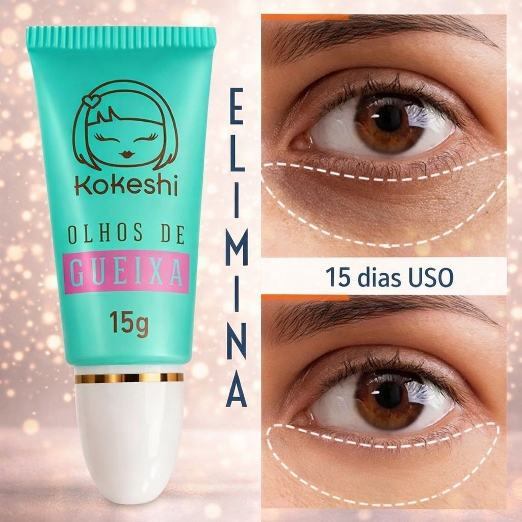 Creme Facial Eliminador Olheiras Olhos de Gueixa 15 gr Kokeshi