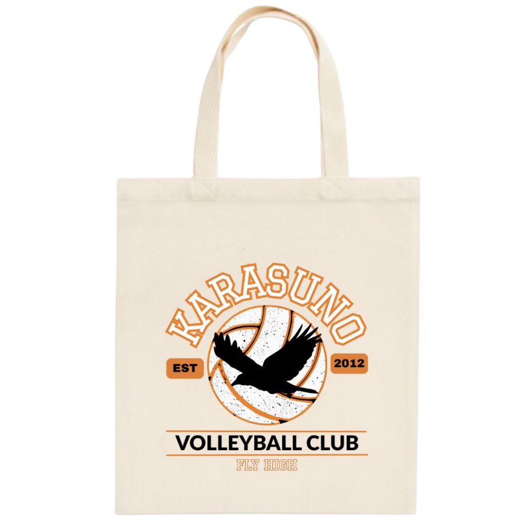 Bolsa Ecobag Animes - Haikyu Clube do Vôlei Karasuno - Sacola Ecológica - 32cm x 38cm — imagem 2 de 2