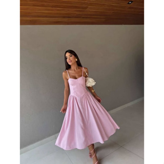 Vestido Feminino Alfaiataria Premium Rodado em Oferta na Shopee