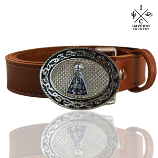 Cinto Country infantil Marrom Nossa Senhora Aparecida Fé e Estilo no Dia a Dia em Oferta na Shopee