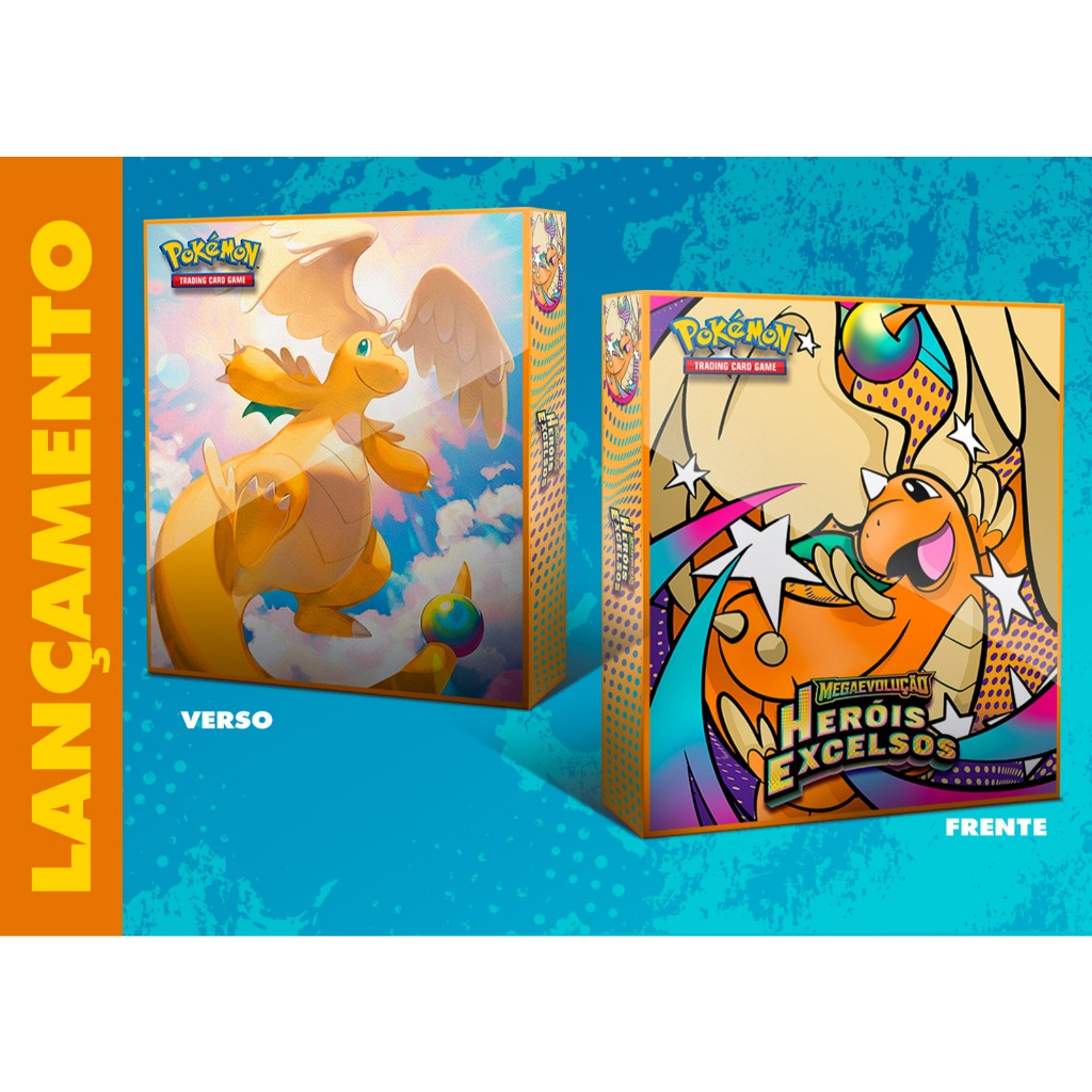 Pasta Álbum Fichário Pokémon Heróis Excelsos