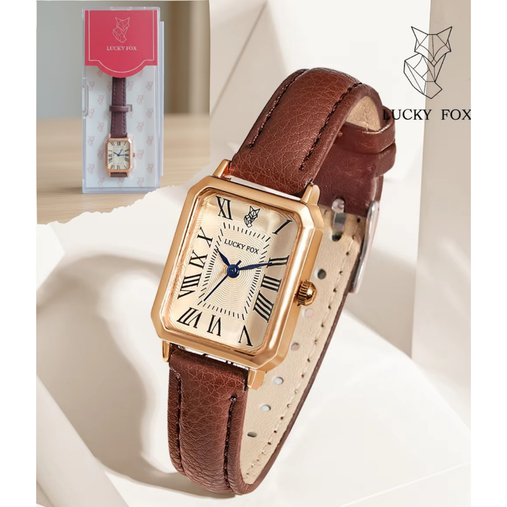 Relógio Feminino Quartzo Pulseira Couro Moda Casual Clássico Visor em Aço inoxidável Moderno em Oferta na Shopee