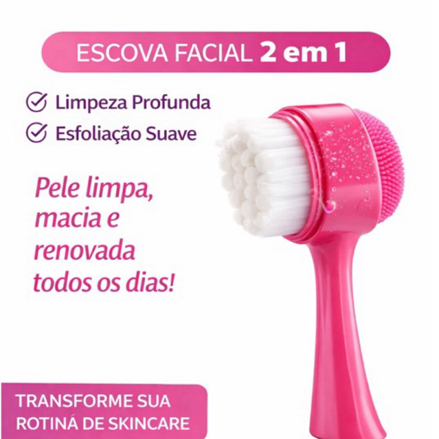 Escova Facial Manual de Limpeza Profunda | Esfoliante Suave para o Rosto