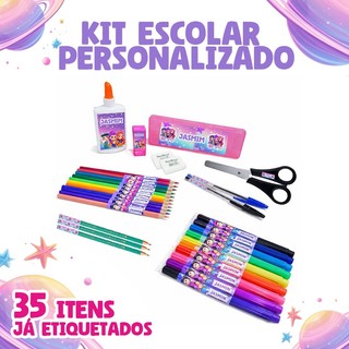 Kit Material Escolar Completo personalizado Material Estojo + Itens Volta As Aulas 2026