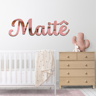 Nome Acrílico Espelhado Personalizado em Oferta na Shopee