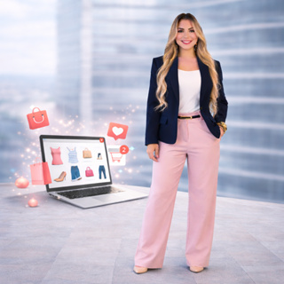 Calça Pantalona Alfaiataria Premium Cintura Alta 2025 em Oferta na Shopee