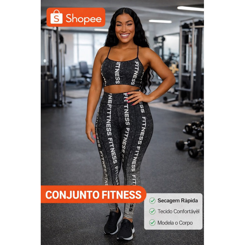 Legging Feminina Fitness Suplex – Confortável, Resistente, Modeladora, Ideal para Academia, Yoga e Corrida
