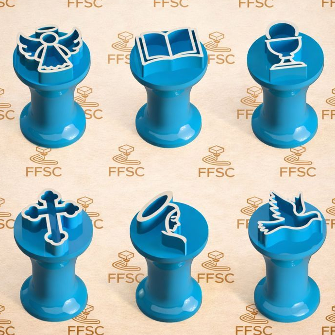 Kit 6 Carimbos Marcadores Brigadeiro e Doces - Primeira Eucaristia - Primeira Comunhão em Oferta na Shopee