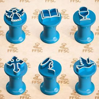 Kit 6 Carimbos Marcadores Brigadeiro e Doces - Primeira Eucaristia - Primeira Comunhão em Oferta na Shopee