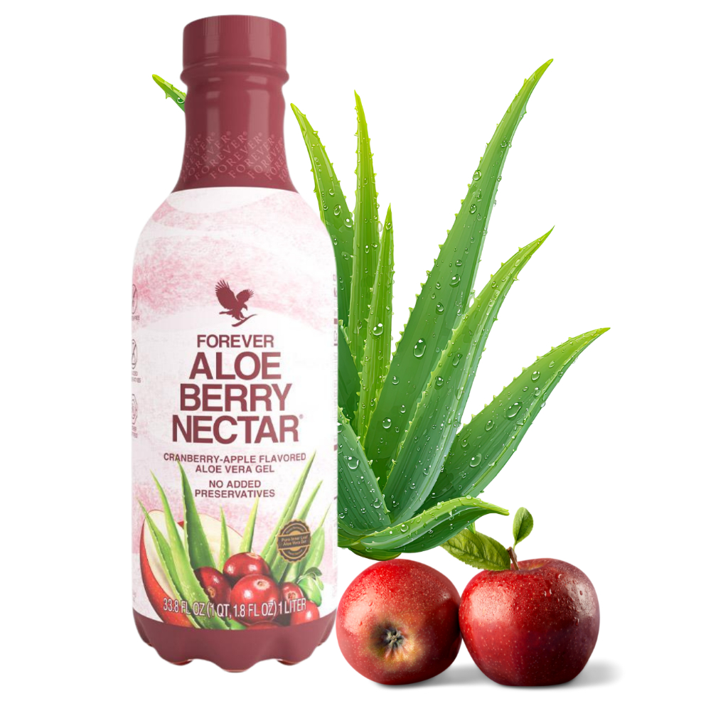 Suco de Aloe Vera Gel com Uva e Maçã Aloe Berry Néctar Forever flp