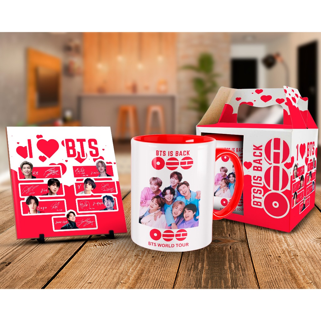 Caneca BTS World tour 2026 + Kit Personalizado com Nome em Oferta na Shopee