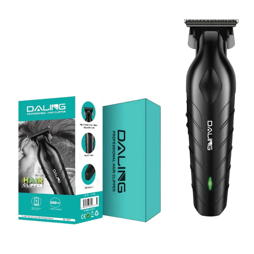 Maquina Corte Cabelo Acabamento Profissional Preto Daling DL-1767