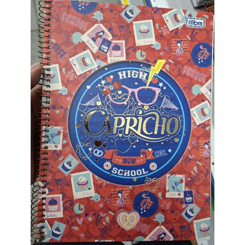 caderno capricho 96 fls Tilibra antigo vintage